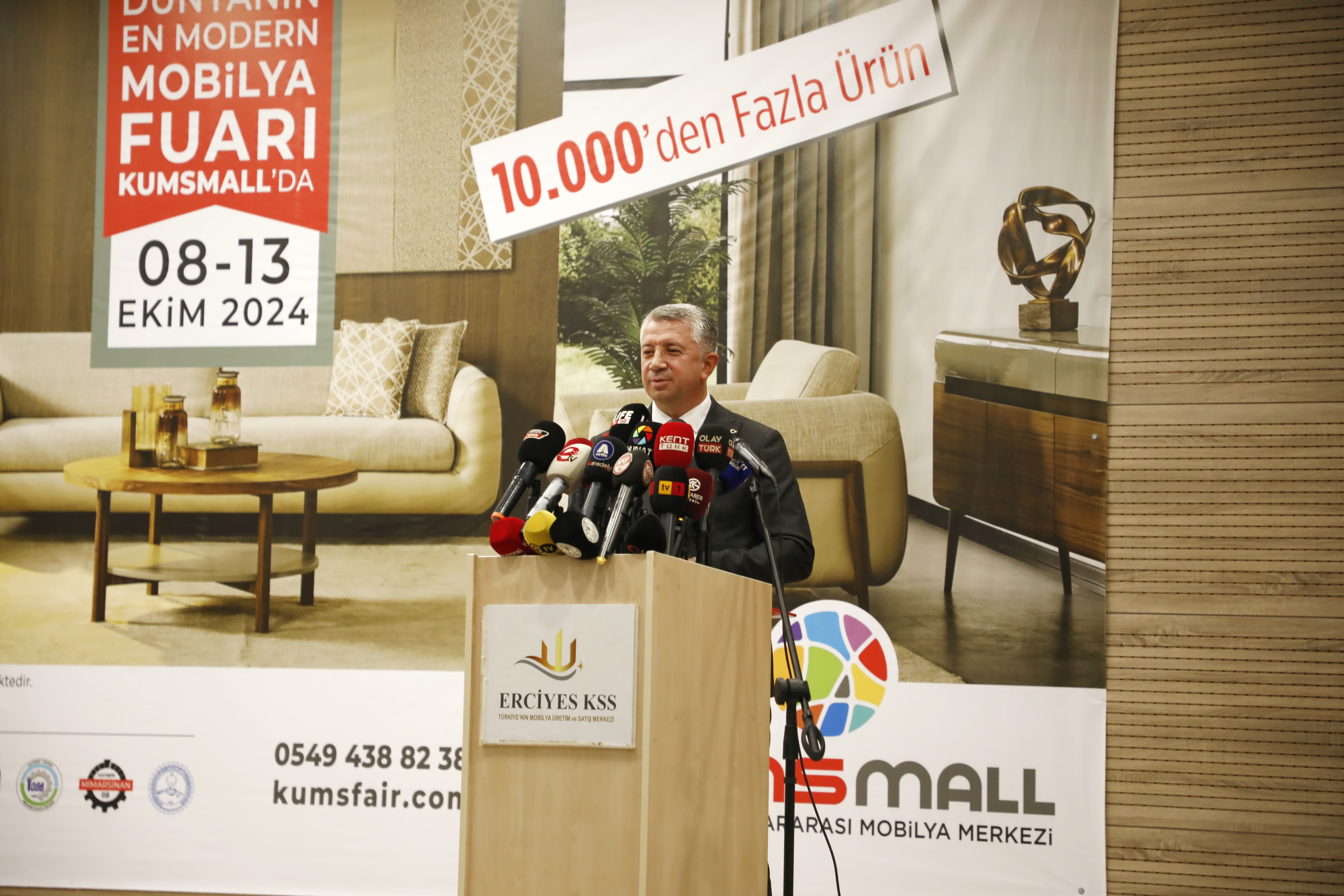 Başkan Sarıkaya, “Türkiyenin 20 mobilya fabrikasının 11 tanesi Kayseri’de”